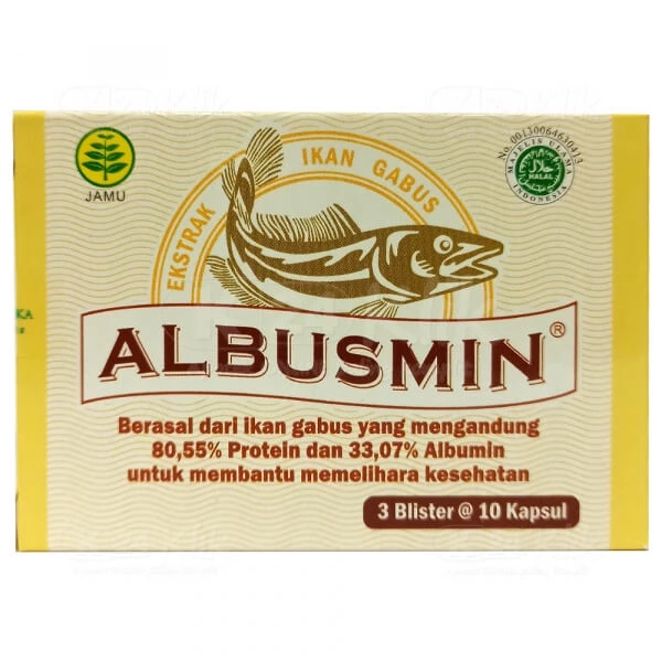 ALBUSMIN ISI 3 BLISTER @10 KAPSUL ALBUMIN EKSTRAK IKAN GABUS
